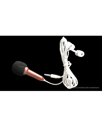 Mini Wired Cell Phone Microphone w/ Earphones