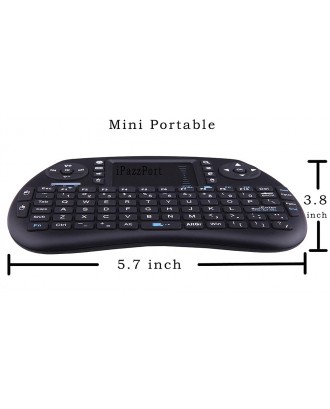 iPazzPort 2.4GHz Wireless Mini Keyboard w/ Touchpad