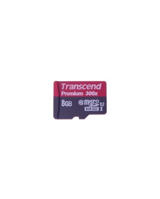 Authentic Transcend 8GB Class 10 UHS-I 300X MicroSDHC Flash Memory Card